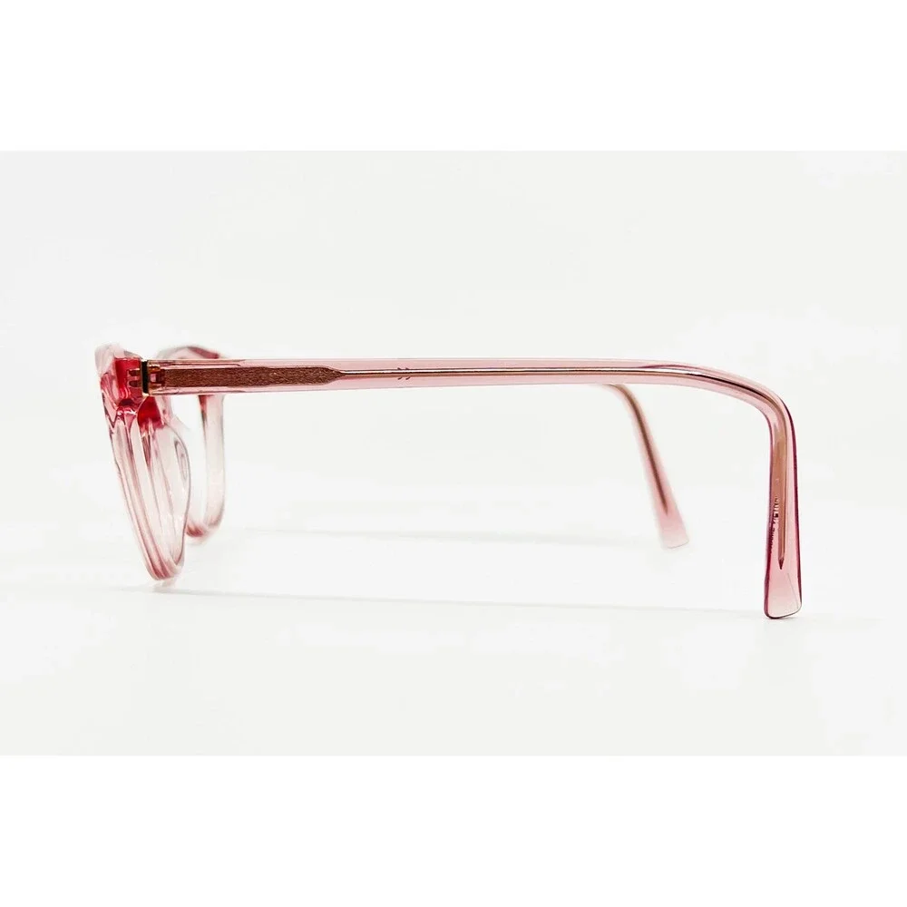 MV Lucia Eyeglasses Women Pink Transparent Cat Eye Frame 802 663 52-16-135